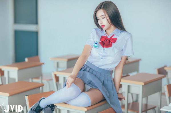    JVID-木木森-教室制服诱惑-放学后课后特别授课-清纯校服与火辣身材的极致碰撞第29张图片