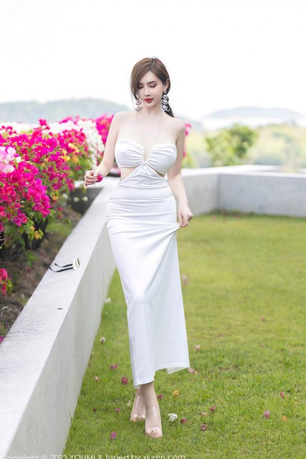    YouMi尤蜜荟-931-Carol周妍希-白色轻透连身裙湿身泳池私房照-2023.04.27 - 无圣光大尺度透视性感女神第12张图片