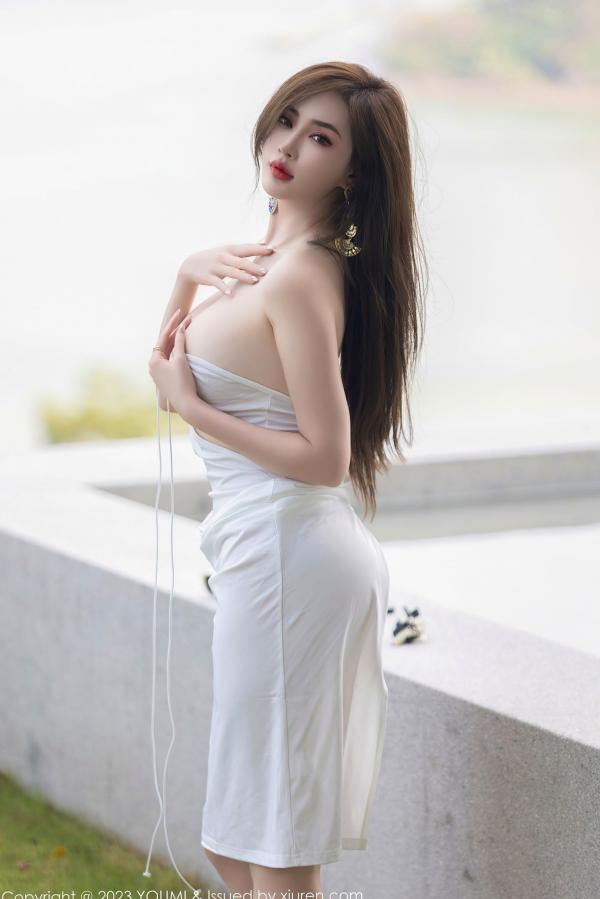    YouMi尤蜜荟-931-Carol周妍希-白色轻透连身裙湿身泳池私房照-2023.04.27 - 无圣光大尺度透视性感女神第19张图片