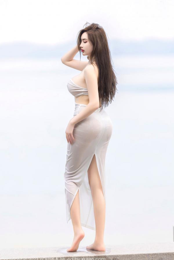    YouMi尤蜜荟-931-Carol周妍希-白色轻透连身裙湿身泳池私房照-2023.04.27 - 无圣光大尺度透视性感女神第57张图片