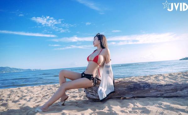   JVID-木木森-夏日比基尼性感海滩写真-极品白嫩女神-无圣光大尺度唯美套图第10张图片
