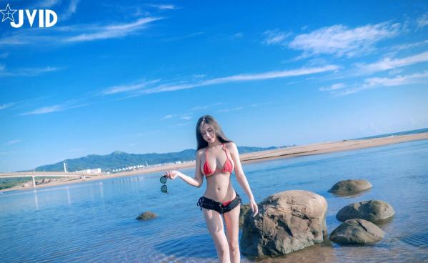    JVID-木木森-夏日比基尼性感海滩写真-极品白嫩女神-无圣光大尺度唯美套图第14张图片