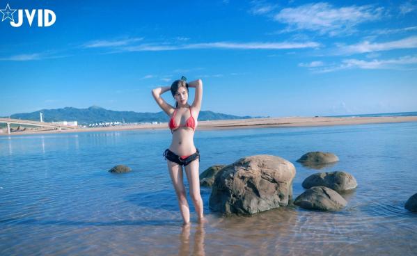    JVID-木木森-夏日比基尼性感海滩写真-极品白嫩女神-无圣光大尺度唯美套图第15张图片