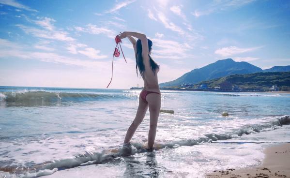    JVID-木木森-夏日比基尼性感海滩写真-极品白嫩女神-无圣光大尺度唯美套图第72张图片