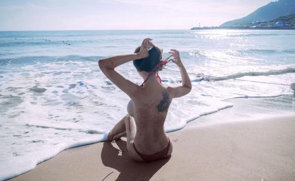    JVID-木木森-夏日比基尼性感海滩写真-极品白嫩女神-无圣光大尺度唯美套图第92张图片