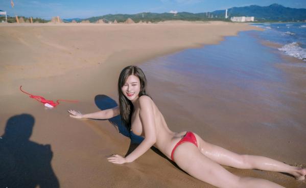   JVID-木木森-夏日比基尼性感海滩写真-极品白嫩女神-无圣光大尺度唯美套图第93张图片