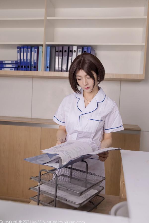   IMiss爱蜜社-580-小热巴-护士制服白色内衣-2021.04.22 - 无圣光大尺度第5张图片