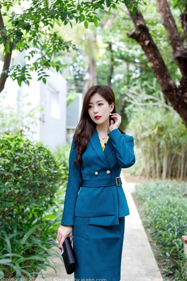    IMiss爱蜜社-551-杨紫嫣Cynthia-气质OL职业装变身性感蕾丝吊带袜私房照-美腿制服诱惑2021.02.08第1张图片