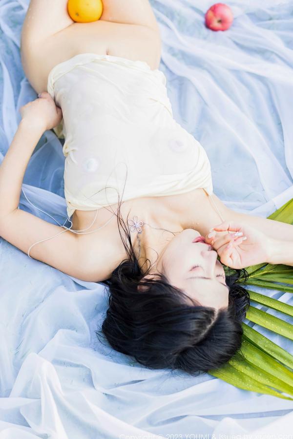    YouMi尤蜜荟-阿姣-泰国泳池湿身诱惑写真，白色吊带丁字裤秀出傲人曲线，大胆尺度展现完美身材，高清旅拍第75张图片