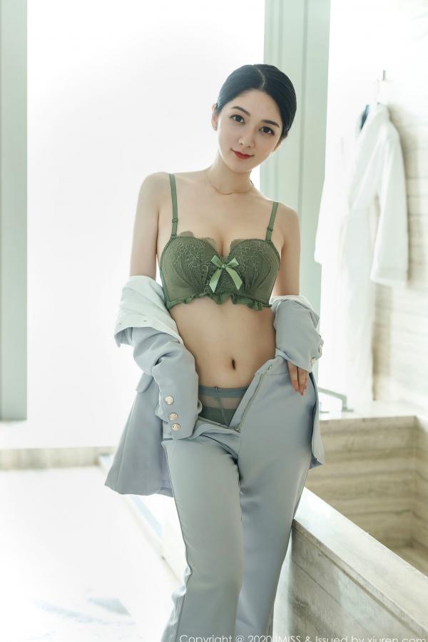    IMiss爱蜜社-483-小热巴：干练灰色西装与性感内衣碰撞，室内职场风私房写真，御姐诱惑，无圣光大尺度视觉盛宴第21张图片