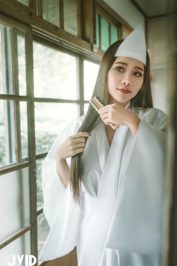    JVID-乐乐-痴女幽灵鬼姬杯，绝美和风诡异服饰，冷艳性感私房写真大尺度呈现第1张图片