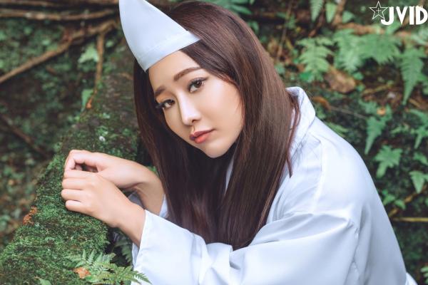    JVID-乐乐-痴女幽灵鬼姬杯，绝美和风诡异服饰，冷艳性感私房写真大尺度呈现第27张图片