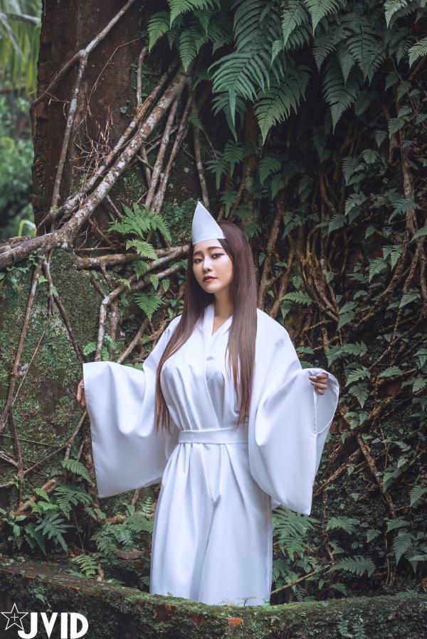    JVID-乐乐-痴女幽灵鬼姬杯，绝美和风诡异服饰，冷艳性感私房写真大尺度呈现第30张图片