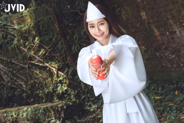    JVID-乐乐-痴女幽灵鬼姬杯，绝美和风诡异服饰，冷艳性感私房写真大尺度呈现第41张图片