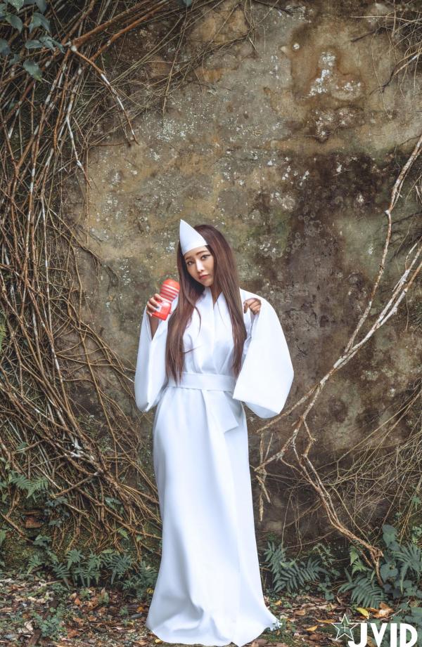    JVID-乐乐-痴女幽灵鬼姬杯，绝美和风诡异服饰，冷艳性感私房写真大尺度呈现第43张图片