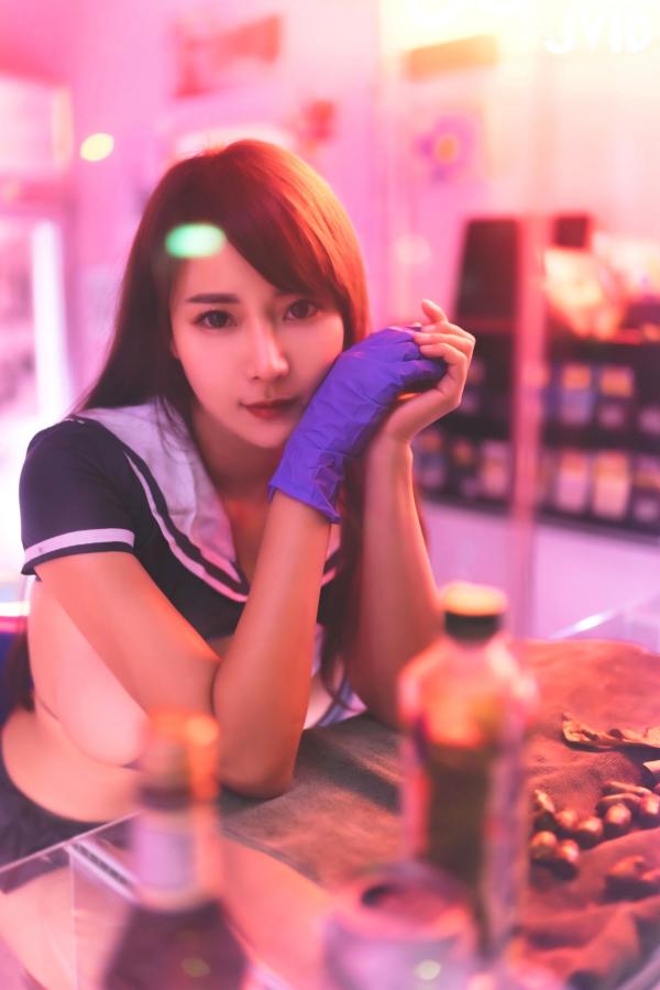    JVID-乐乐-槟榔西施：霓虹灯下的极致制服诱惑，火辣私房大尺度写真第20张图片