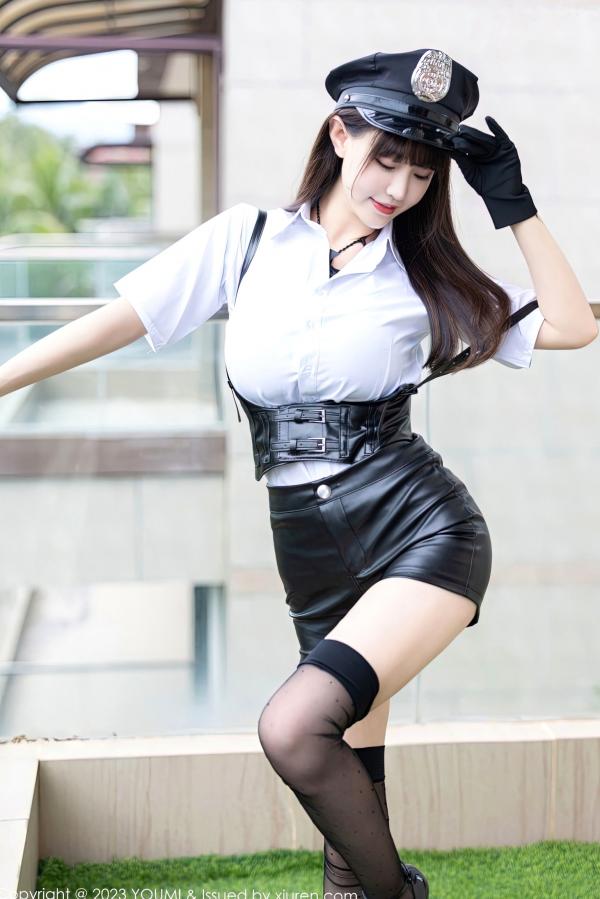    YouMi尤蜜荟-893-朱可儿Flora-火辣警花制服诱惑-私房摄影魅力写真-2023.01.19无圣光大尺度第5张图片