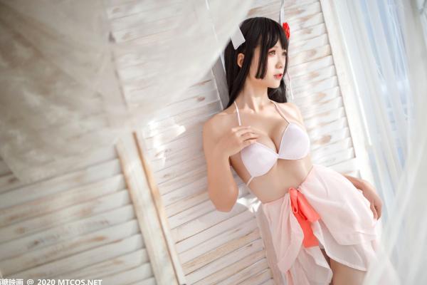    MTCos喵糖映画-YML.004-白衣Cos写真：甜美兔女郎角色扮演，性感童颜私房照，白嫩治愈系女神诱惑第2张图片