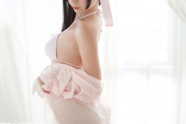    MTCos喵糖映画-YML.004-白衣Cos写真：甜美兔女郎角色扮演，性感童颜私房照，白嫩治愈系女神诱惑第15张图片