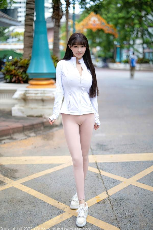    YouMi尤蜜荟-869-朱可儿Flora-私房室内性感粉色紧身衣-无圣光大尺度写真第1张图片