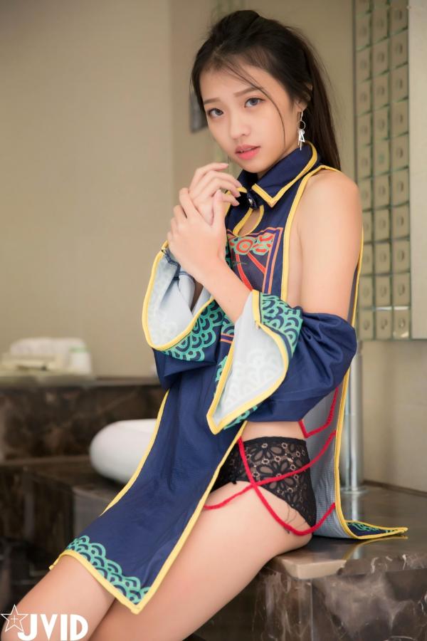    JVID-妍妍-可爱小僵尸：角色扮演与性感私房装，俏皮獠牙诠释别样东方风情第44张图片