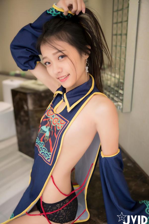    JVID-妍妍-可爱小僵尸：角色扮演与性感私房装，俏皮獠牙诠释别样东方风情第53张图片