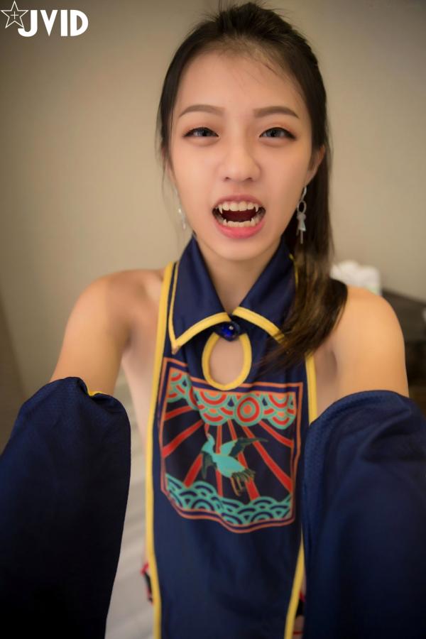    JVID-妍妍-可爱小僵尸：角色扮演与性感私房装，俏皮獠牙诠释别样东方风情第54张图片