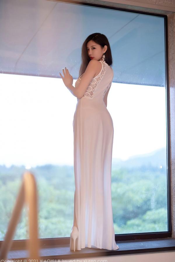    杨晨晨Sugar-XiaoYu语画界：私房浴室白色蕾丝与肉丝诱惑，湿身唯美写真，大尺度视觉盛宴第10张图片