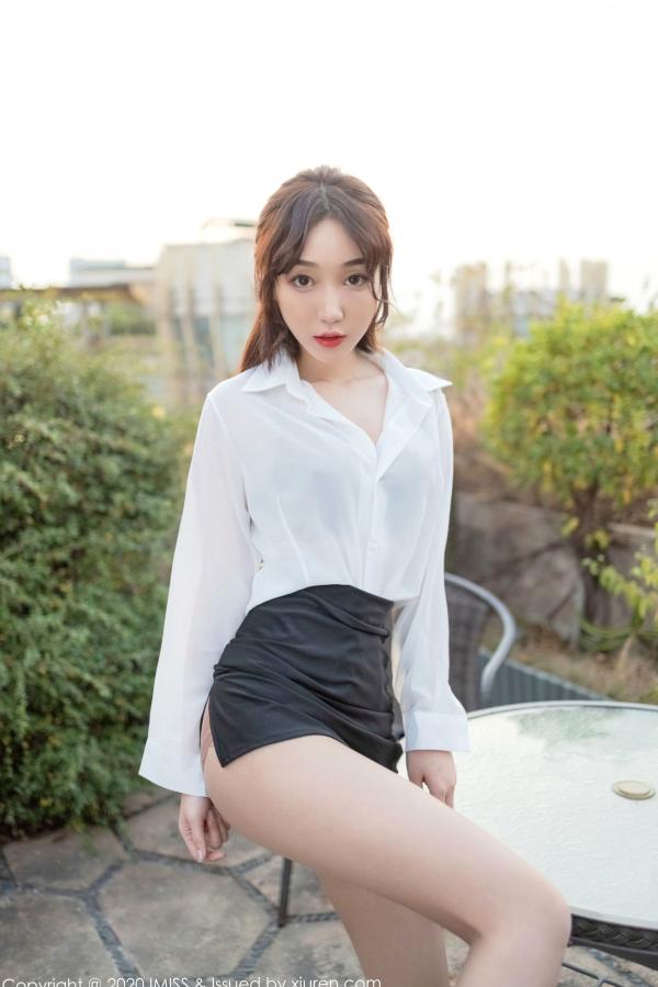    IMiss爱蜜社-427-九月生-职场秘书OL制服诱惑，办公室百变白衬衫与丝袜私房美图第14张图片