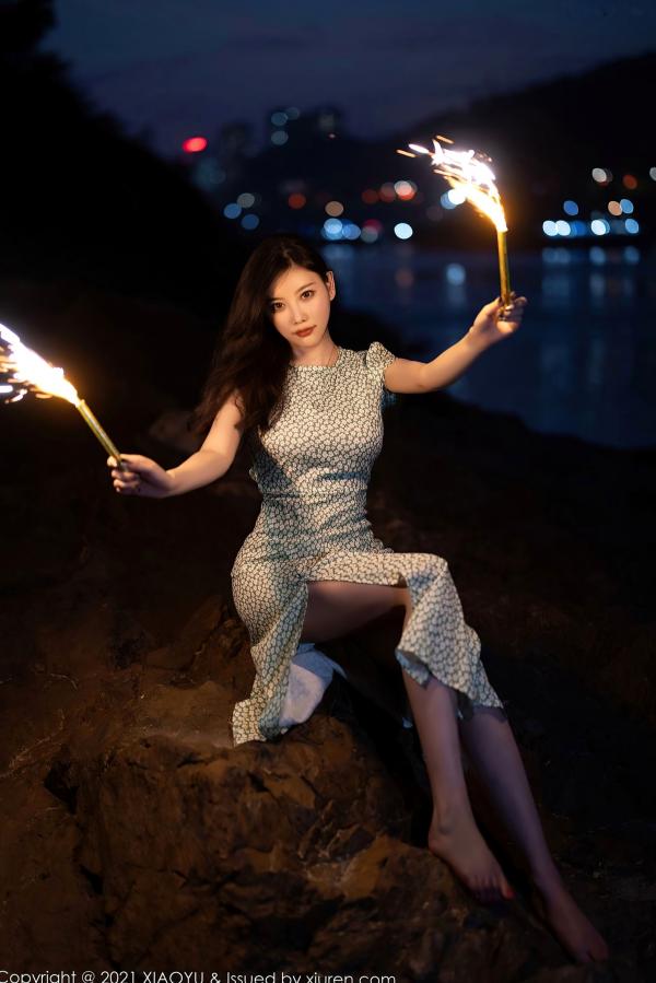    XiaoYu语画界-643-杨晨晨Sugar-广西心愿旅拍孔雀绿内衣蕾丝吊带袜-2021.10.29 - 无圣光大尺度第70张图片