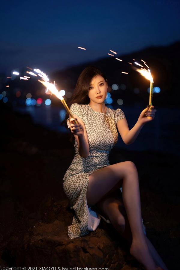    XiaoYu语画界-643-杨晨晨Sugar-广西心愿旅拍孔雀绿内衣蕾丝吊带袜-2021.10.29 - 无圣光大尺度第71张图片