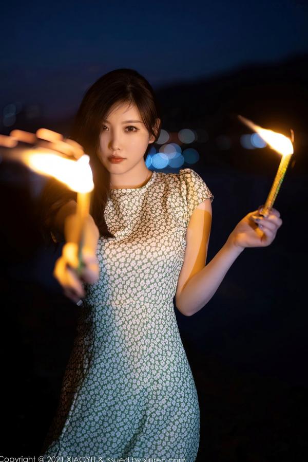   XiaoYu语画界-643-杨晨晨Sugar-广西心愿旅拍孔雀绿内衣蕾丝吊带袜-2021.10.29 - 无圣光大尺度第72张图片