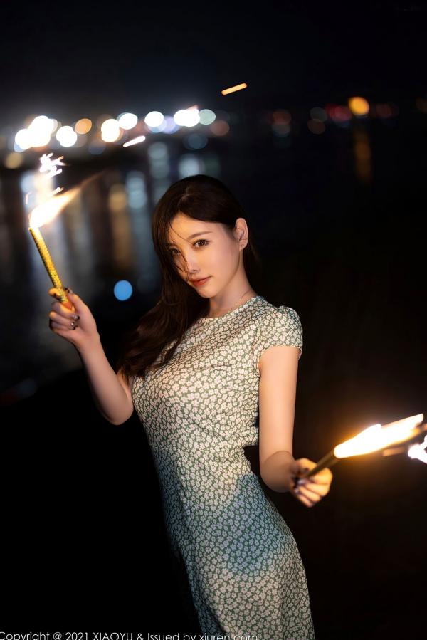    XiaoYu语画界-643-杨晨晨Sugar-广西心愿旅拍孔雀绿内衣蕾丝吊带袜-2021.10.29 - 无圣光大尺度第73张图片