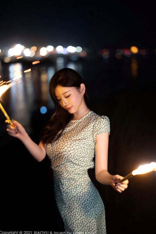    XiaoYu语画界-643-杨晨晨Sugar-广西心愿旅拍孔雀绿内衣蕾丝吊带袜-2021.10.29 - 无圣光大尺度第74张图片