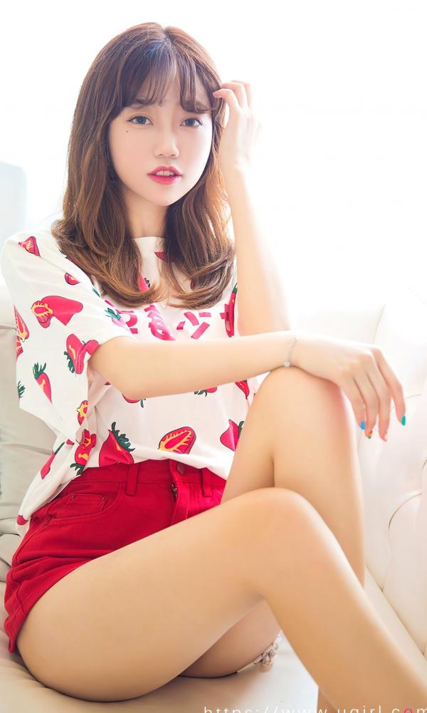    UGirlsApp尤果圈爱尤物-2495-草莓少女《甜心》- 清新少女感私房写真，甜美治愈系美腿诱惑第17张图片