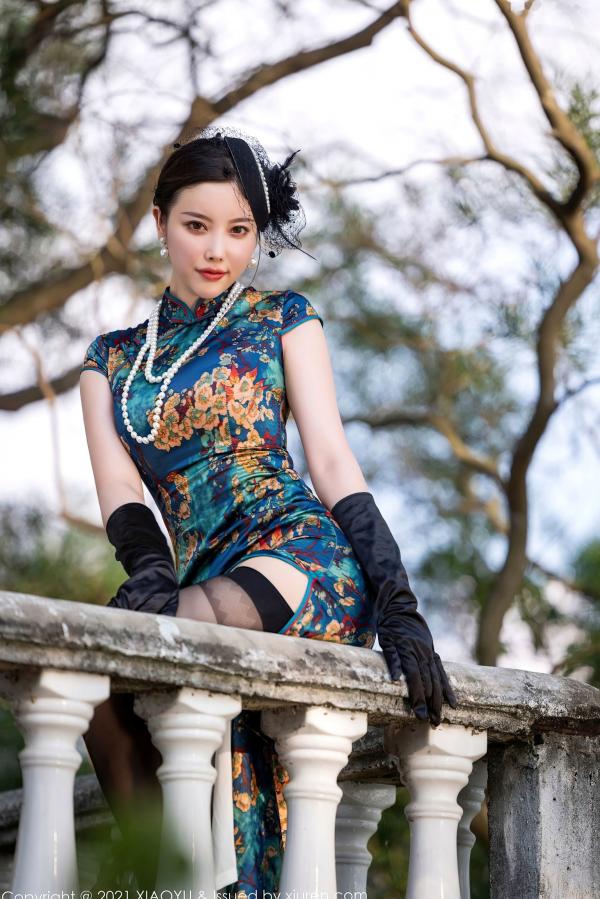    XiaoYu语画界-626-杨晨晨Sugar-复古韵味旗袍与性感内衣，广西旅拍，展现极致御姐优雅风情第26张图片