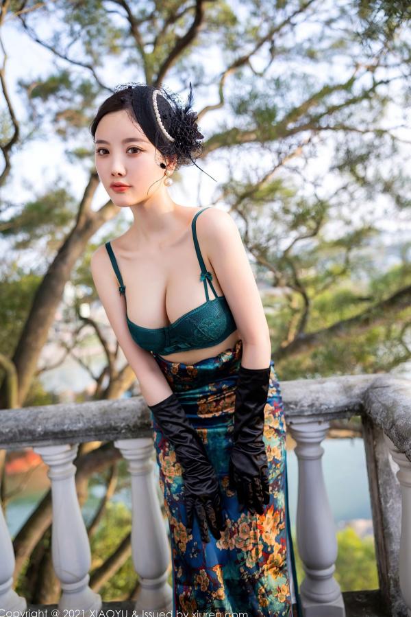   XiaoYu语画界-626-杨晨晨Sugar-复古韵味旗袍与性感内衣，广西旅拍，展现极致御姐优雅风情第43张图片