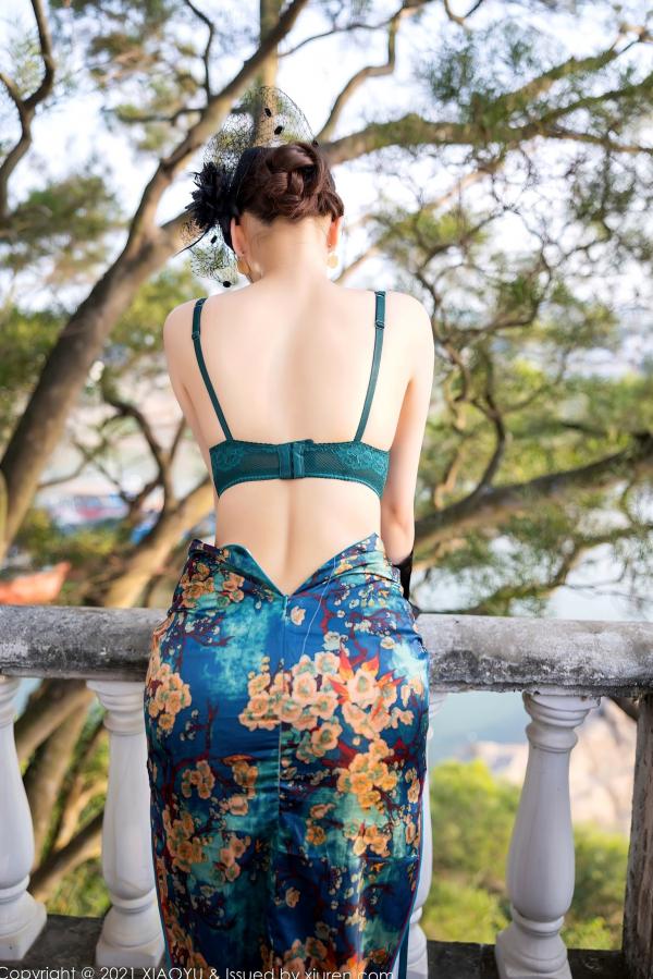    XiaoYu语画界-626-杨晨晨Sugar-复古韵味旗袍与性感内衣，广西旅拍，展现极致御姐优雅风情第45张图片