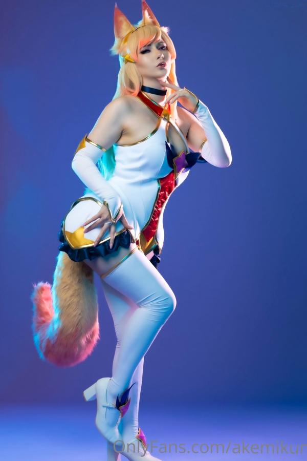    Akemi明美-SGA性感狐妖Cosplay，红色火辣战裙，极致诱惑私房，二次元视觉盛宴第5张图片