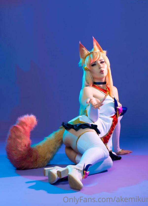    Akemi明美-SGA性感狐妖Cosplay，红色火辣战裙，极致诱惑私房，二次元视觉盛宴第11张图片