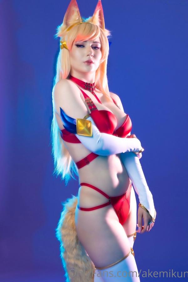    Akemi明美-SGA性感狐妖Cosplay，红色火辣战裙，极致诱惑私房，二次元视觉盛宴第17张图片