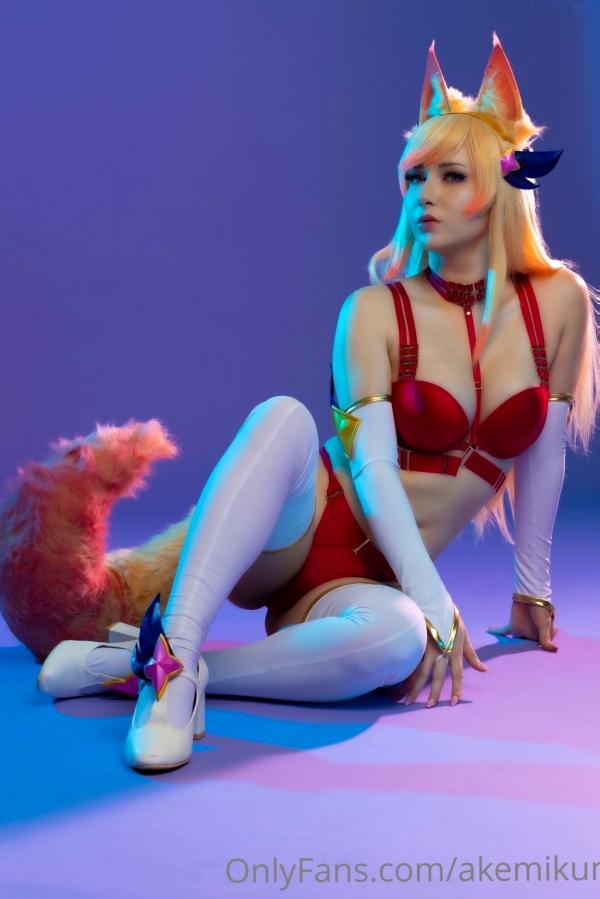    Akemi明美-SGA性感狐妖Cosplay，红色火辣战裙，极致诱惑私房，二次元视觉盛宴第22张图片