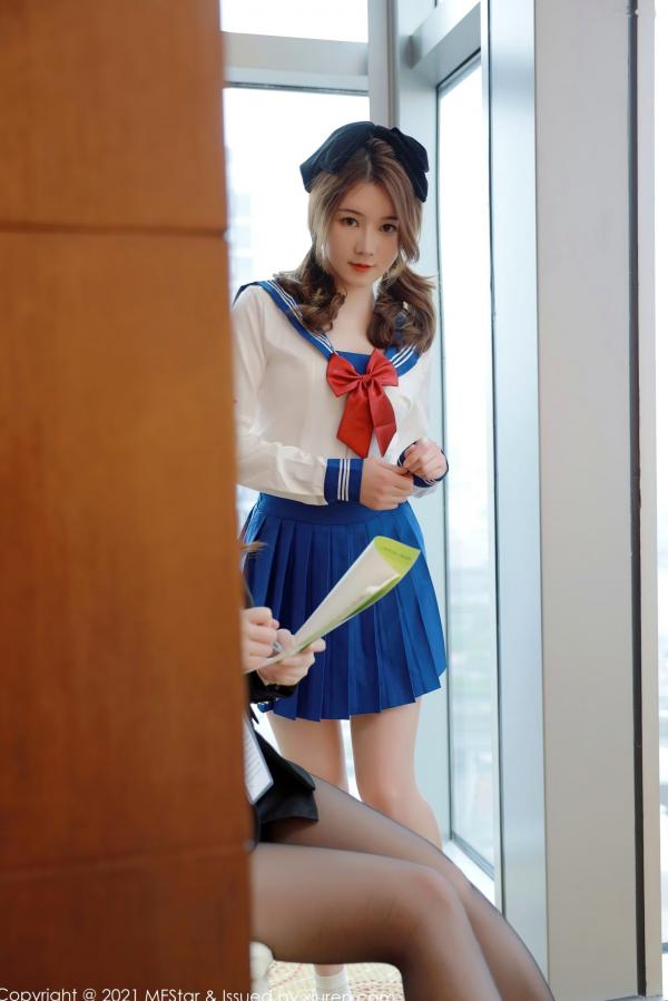    MFStar模范学院：白茹雪Abby职场女王与学生妹角色扮演，双姝制服诱惑，演绎知性师生剧情第7张图片