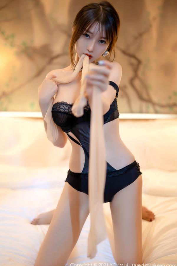    YouMi尤蜜荟-712-玥儿玥er-极品私房照-黑蕾丝内衣肉丝美腿-绝色曼妙曲线-桂林旅拍-2021.11.01第52张图片
