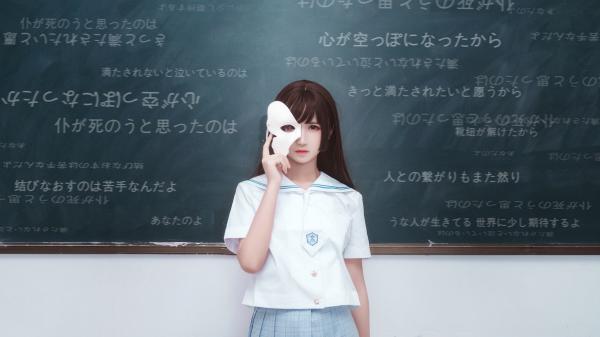    MTCos喵糖映画-Vol.430-《教室JK》清纯少女校园制服情怀，精美丝袜美腿写真集第3张图片
