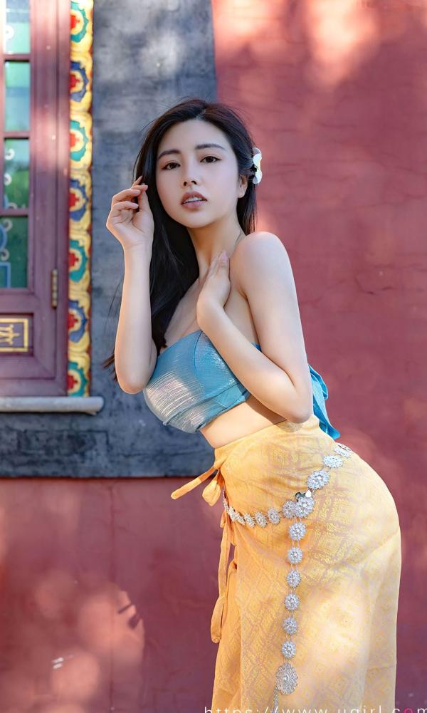   UGirls尤果圈娜露《心语心愿》：异域古建里的清新女神，泰式风情温婉动人写真第15张图片