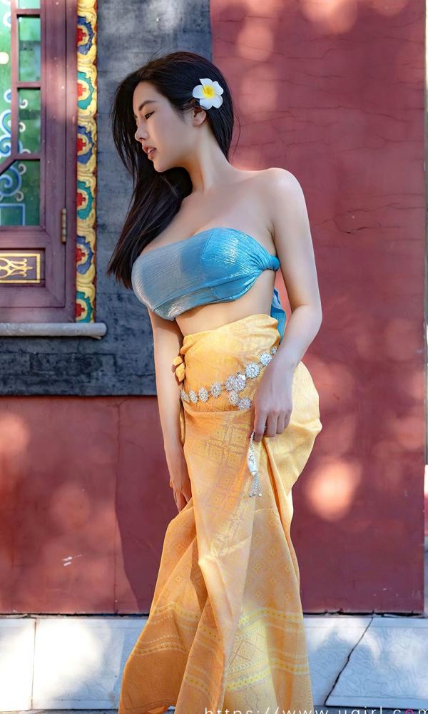    UGirls尤果圈娜露《心语心愿》：异域古建里的清新女神，泰式风情温婉动人写真第20张图片
