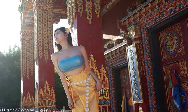    UGirls尤果圈娜露《心语心愿》：异域古建里的清新女神，泰式风情温婉动人写真第35张图片
