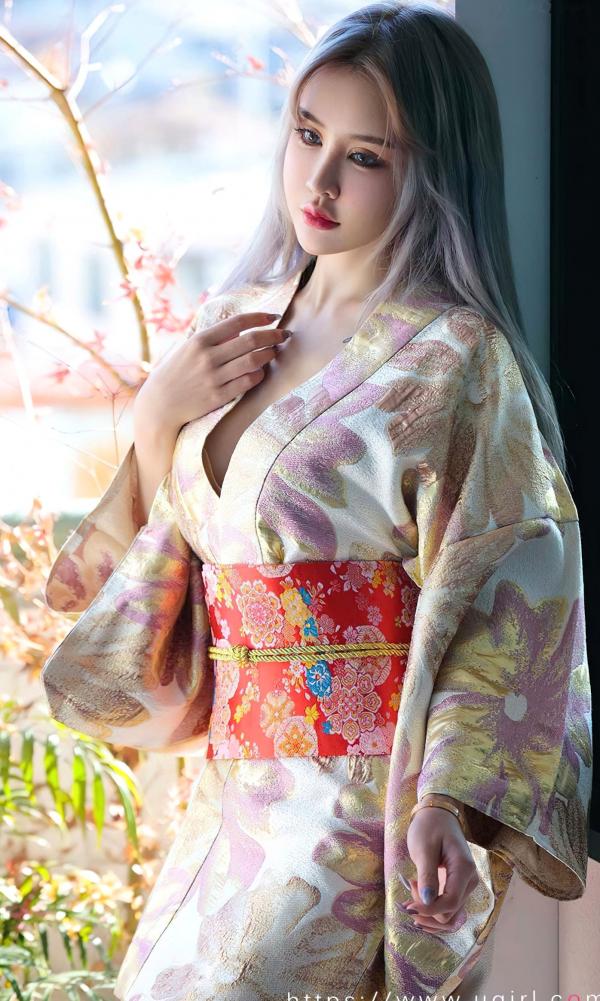    UGirlsApp尤果圈爱尤物-2440-青树-《枫最红时》精美日式和服私房写真，气质女神优雅诱惑第5张图片