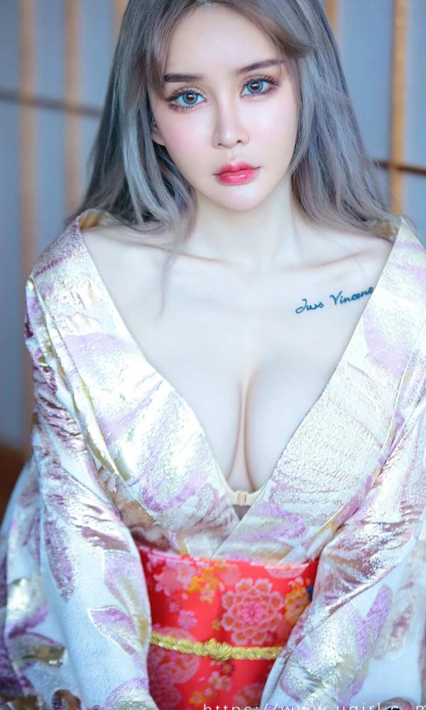    UGirlsApp尤果圈爱尤物-2440-青树-《枫最红时》精美日式和服私房写真，气质女神优雅诱惑第8张图片